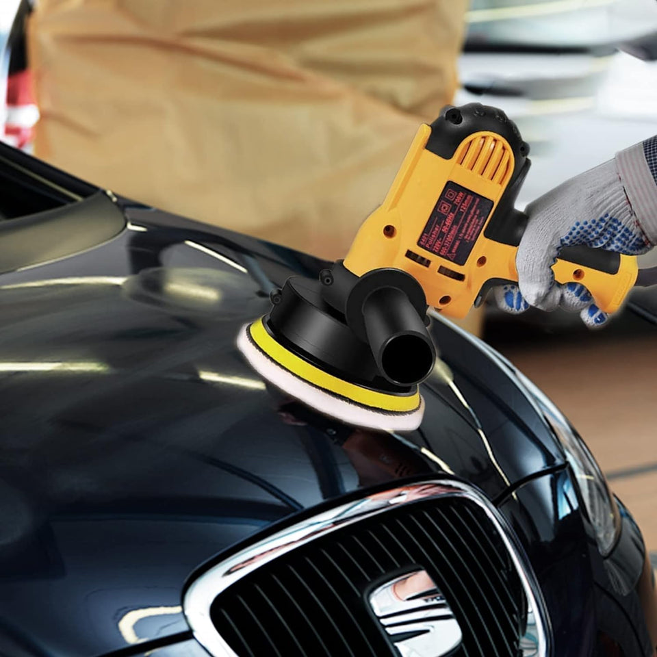 Buffer Polisher - Variable Speed Drilling Polishing Kit, Car Polishing Machine with Removable Handle, Suitable for Polishing Cars, Furniture, Floors, Stones